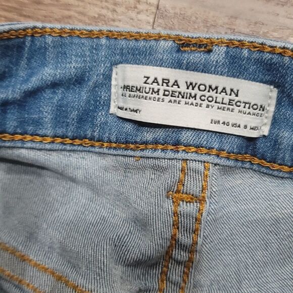 Zara woman distressed jeans size 8 - Picture 7 of 10